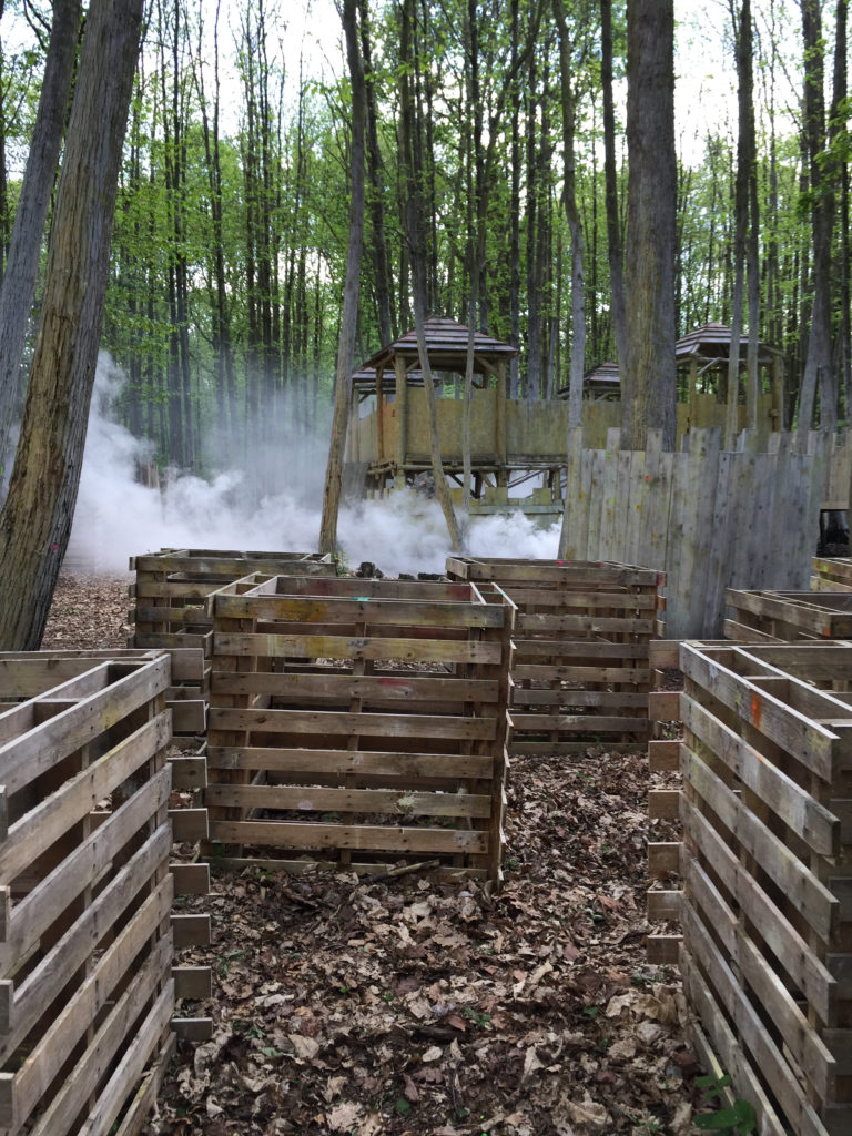 Fort fumée scénario terrain paintball ATOMIK