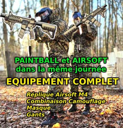 Session paintball + Airsoft dans la meme journée sur le terrain Atomik