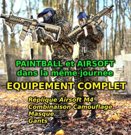 Session paintball + Airsoft dans la meme journée sur le terrain Atomik